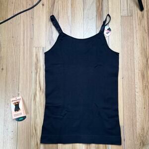 NEW Shapermint Essentials Women's L All Day Everyday Scoop Neck Cami Black Tank